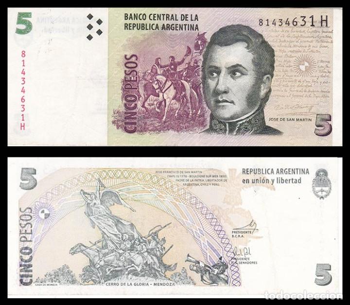 Billetes extranjeros: ARGENTINA: 5 pesos - Foto 1