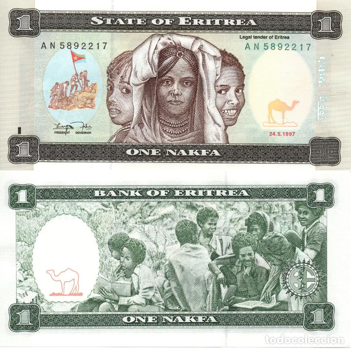 Billetes extranjeros: ERITREA. 1 NAKFA. 1997. P-1. SC - Foto 1