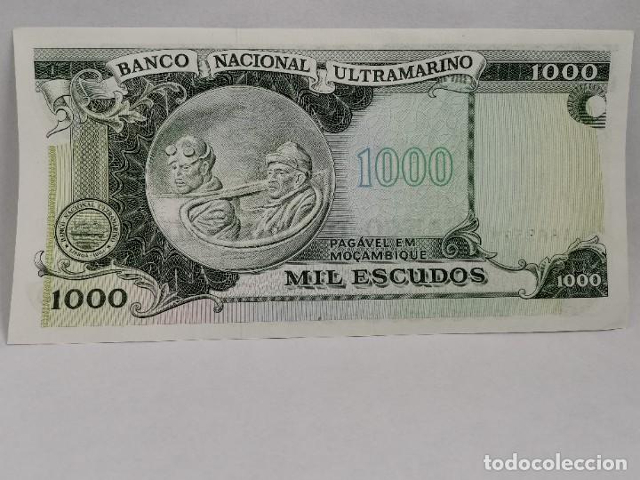 Billetes extranjeros: MO&Ccedil;AMBIQUE 1000 escudos de 1972. - Foto 2
