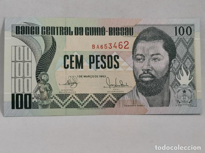 Billetes extranjeros: 100 pesos Guinea Bissau. Sin circular. - Foto 1