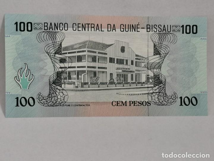 Billetes extranjeros: 100 pesos Guinea Bissau. Sin circular. - Foto 2