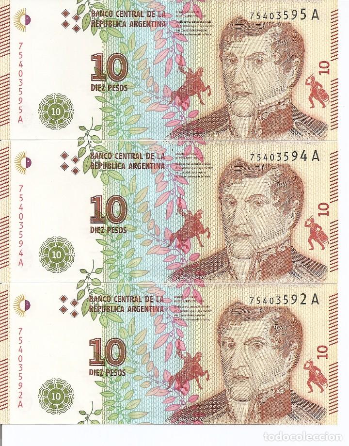 Billetes extranjeros: ARGENTINA 10 PESOS 2017 SC x1 - Foto 1