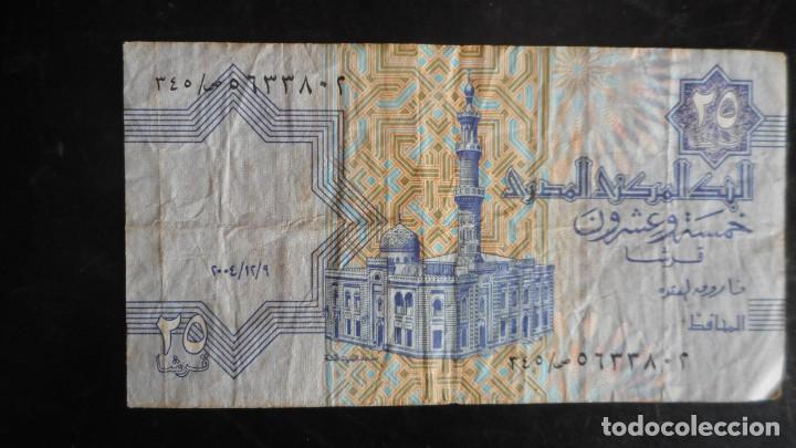 Billetes extranjeros: 25 PIASTRAS EGIPTO MBC- - Foto 1