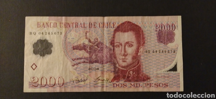 Billetes extranjeros: 2000 pesos Chile 2004 - Foto 1