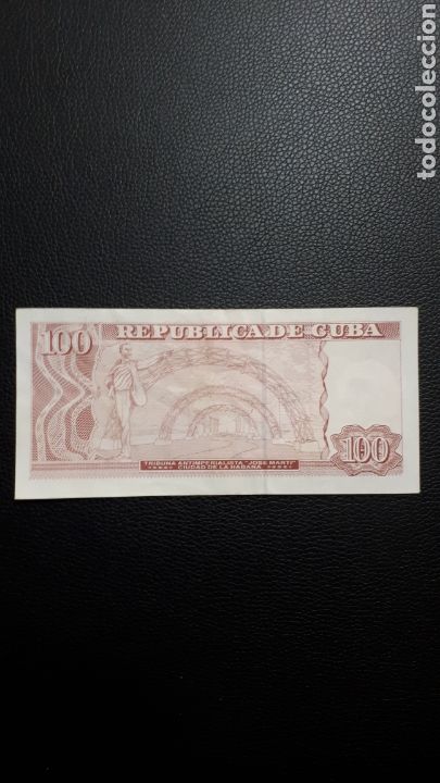 Billetes extranjeros: CUBA 100 pesos 2004 - Foto 2