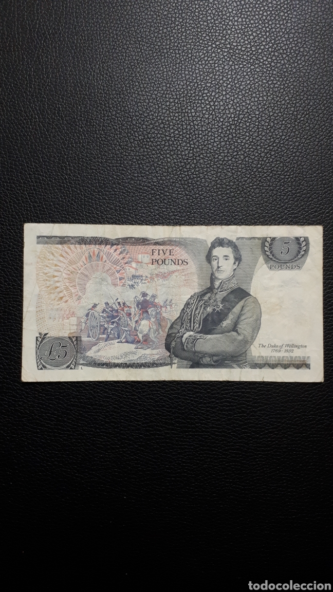 Billetes extranjeros: INGLATERRA 5 pounds - Foto 2