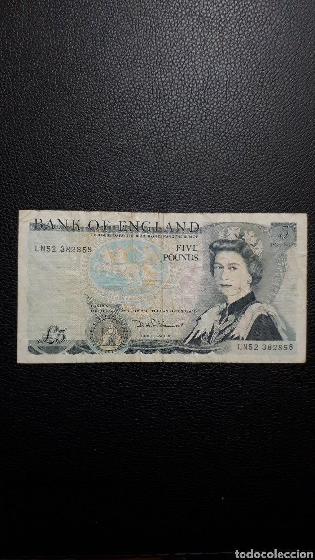 Billetes extranjeros: INGLATERRA 5 pounds - Foto 1
