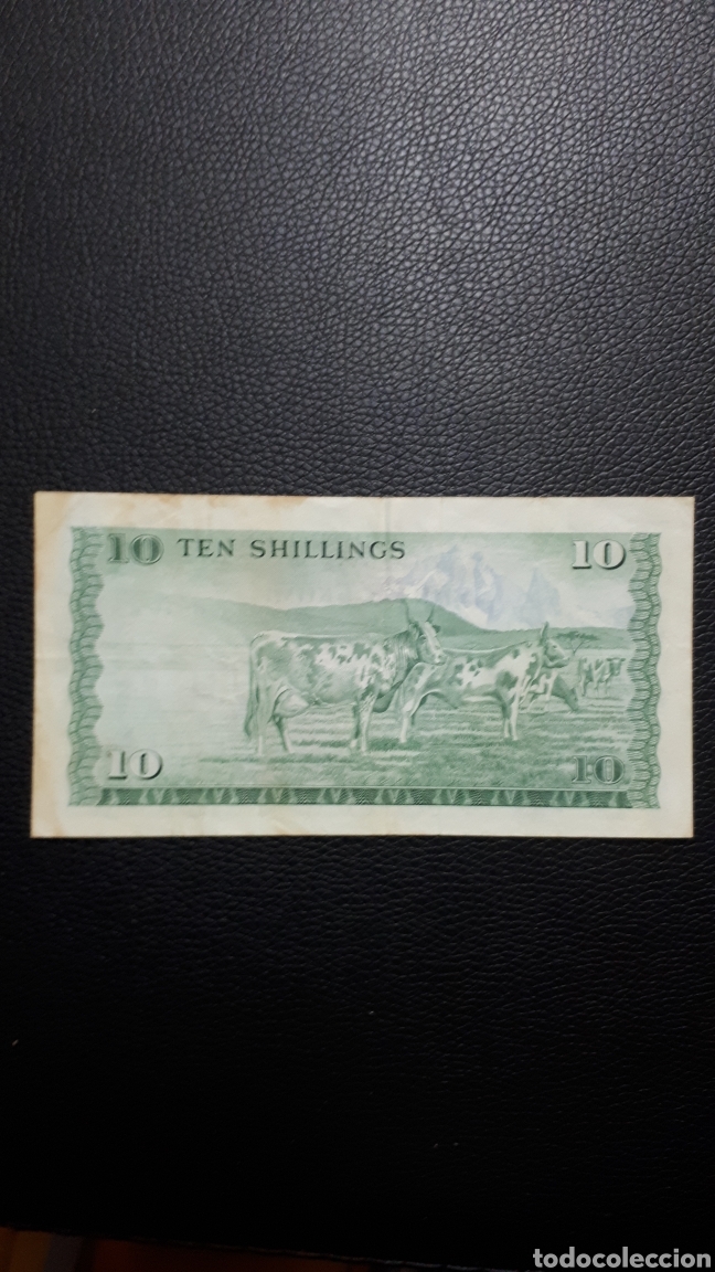 Billetes extranjeros: KENIA 10 schiling 1975 - Foto 2