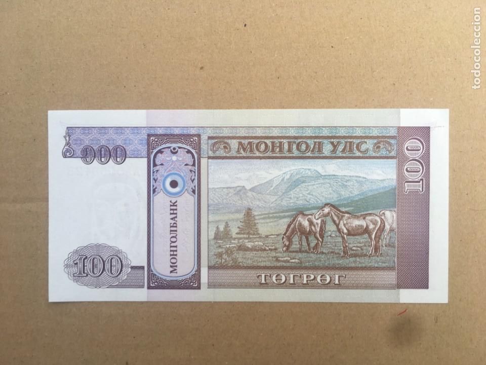 Billetes extranjeros: MONGOLIA - 100 TUGRIK 1993 SC - Foto 2