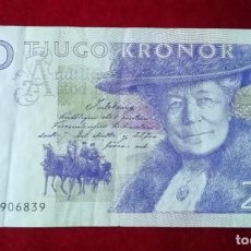 Billetes extranjeros: BILLETE 20 CORONAS SUECAS - 20 TJUGO KRONOR. Lote 238299620