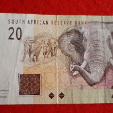 Billetes extranjeros: BILLETE SUDAFRICA SOUT AFRICAN 20 RANDS MBC+ ORIGINAL T058