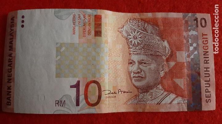 Billetes extranjeros: BILLETE MALASIA MALAYSIA 10 RINGGIT ORIGINAL T821 - Foto 1