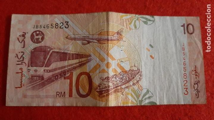 Billetes extranjeros: BILLETE MALASIA MALAYSIA 10 RINGGIT ORIGINAL T823 - Foto 2
