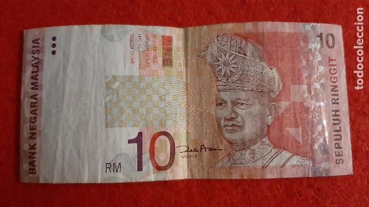 Billetes extranjeros: BILLETE MALASIA MALAYSIA 10 RINGGIT ORIGINAL T823 - Foto 1