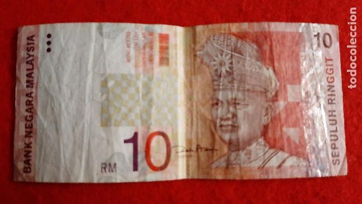 Billetes extranjeros: BILLETE MALASIA MALAYSIA 10 RINGGIT ORIGINAL T363 - Foto 1