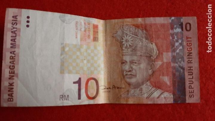 Billetes extranjeros: BILLETE MALASIA MALAYSIA 10 RINGGIT ORIGINAL T091 - Foto 1