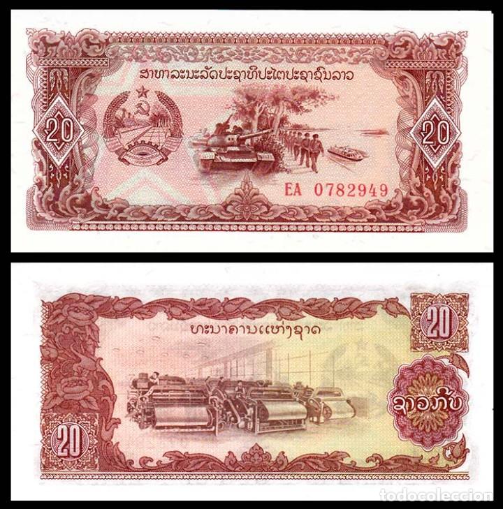 Billetes extranjeros: LAOS: 20 kip. SC. UNC - Foto 1