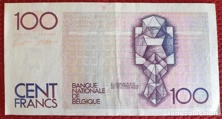 Billetes extranjeros: Billete 100 francos belgas - Foto 2
