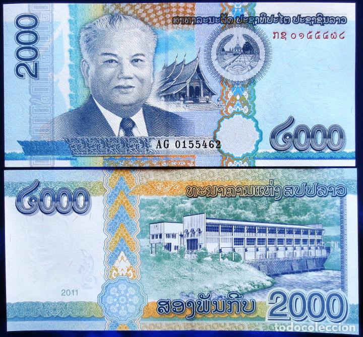 Billetes extranjeros: LAOS BILLETE DE 2000 KIPS DEL 2011 S/C - Foto 1