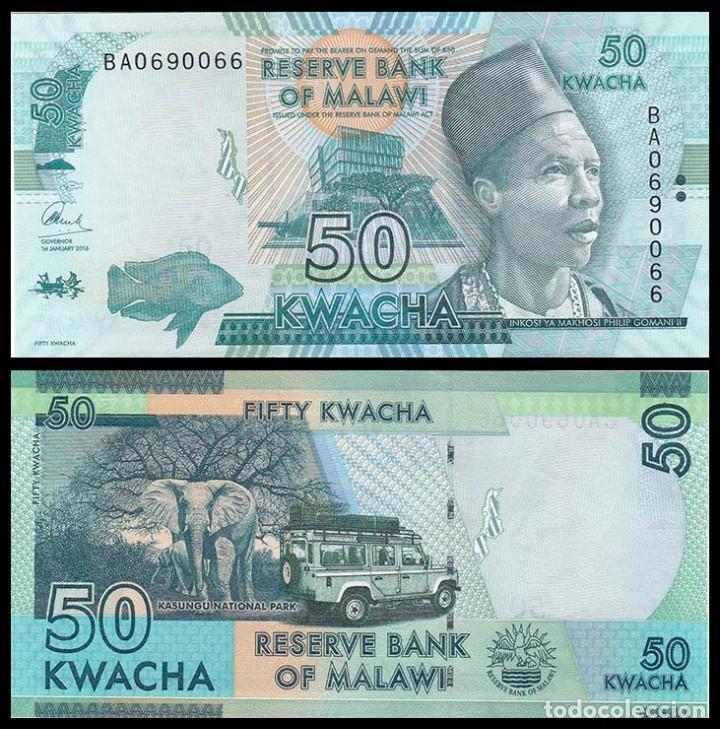 Billetes extranjeros: MALAWI: 50 kwacha. SC. UNC - Foto 1