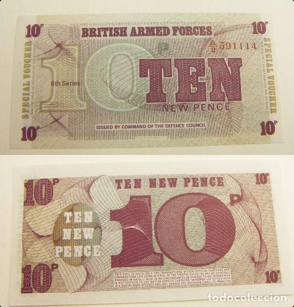 Billetes extranjeros: BILLETE DE BRITISH ARMED FORCE 10 PENCE SIN CIRCULAR - Foto 1
