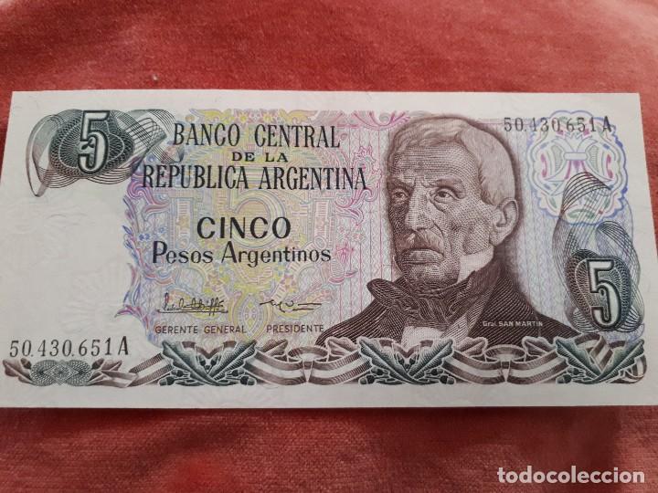 Billetes extranjeros: ARGENTINA 5 PESOS - Foto 1