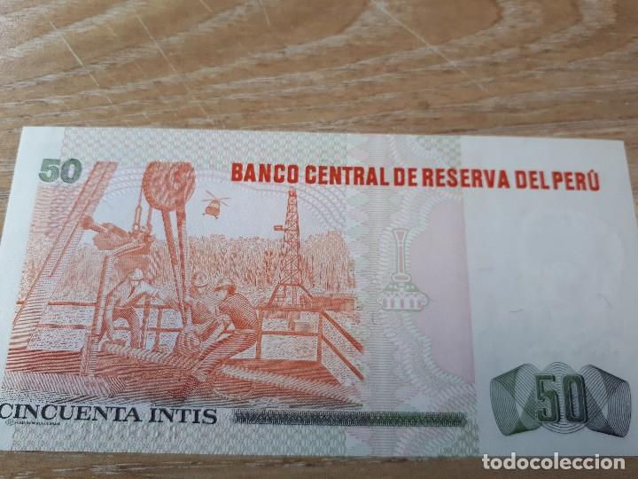 Billetes extranjeros: PERU 50 INTIS - Foto 2
