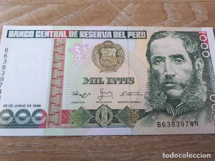 Billetes extranjeros: PERU 1000 INTIS - Foto 1