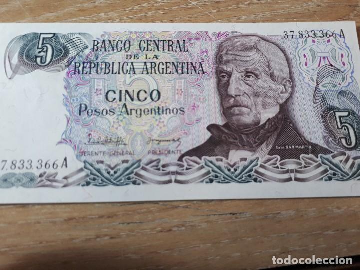 Billetes extranjeros: ARGENTINA 5 PESOS - Foto 1