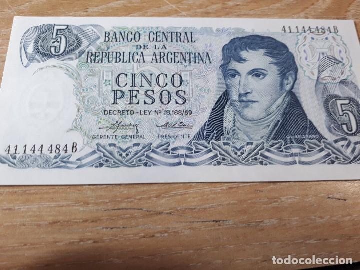 Billetes extranjeros: ARGENTINA 5 PESOS - Foto 1