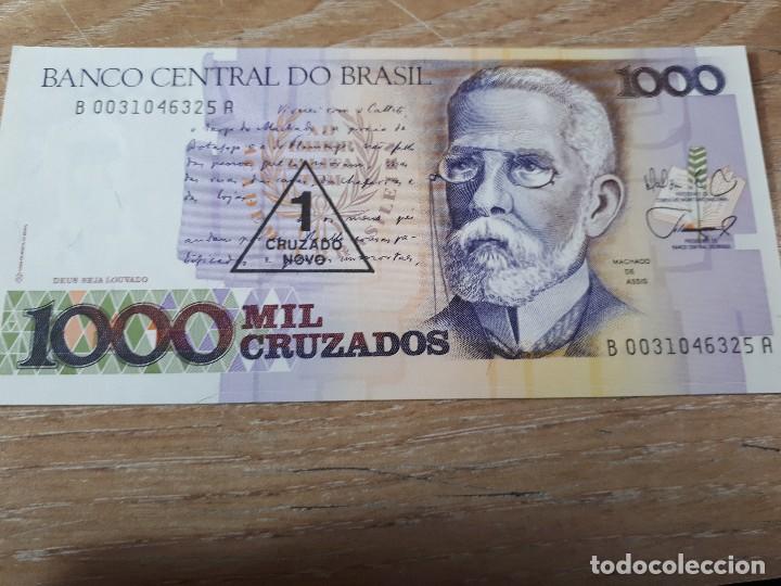 Billetes extranjeros: BRASIL 1000 CRUZADOS - Foto 1