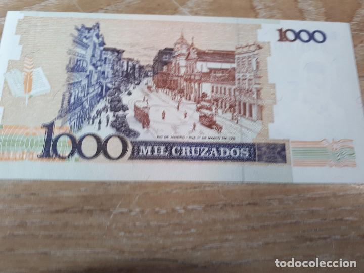 Billetes extranjeros: BRASIL 1000 CRUZADOS - Foto 2