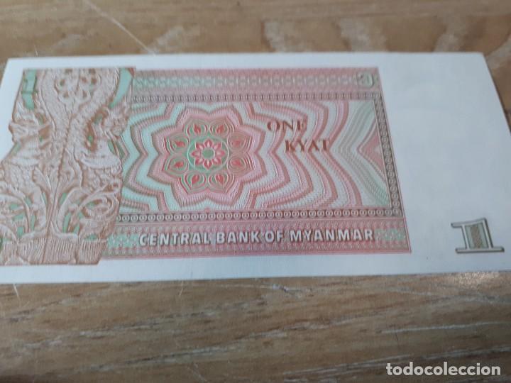 Billetes extranjeros: MYANMAR 1 KYAT - Foto 2