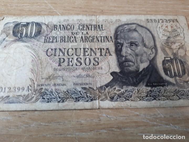 Billetes extranjeros: ARGENTINA 50 PESOS - Foto 1