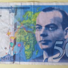 Billetes extranjeros: BILLETE DE FRANCIA 50 FRANCOS 1992. Lote 366338911