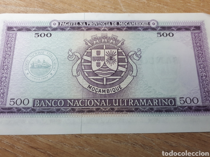 Billetes extranjeros: MOZAMBIQUE 500 ESCUDOS - Foto 2