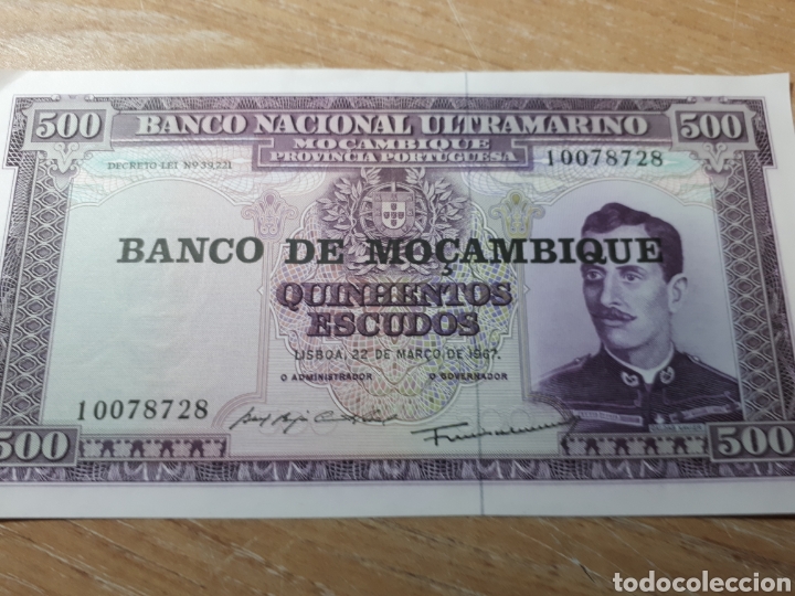 Billetes extranjeros: MOZAMBIQUE 500 ESCUDOS - Foto 1