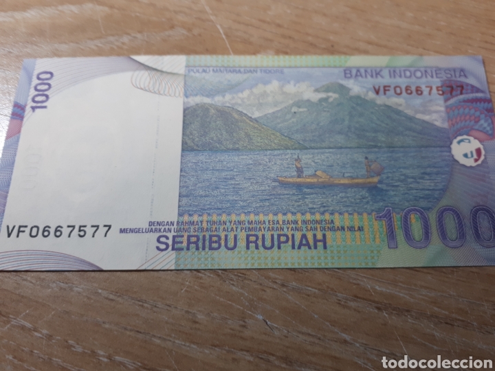 Billetes extranjeros: INDONESIA 1000 RUPIAS - Foto 2