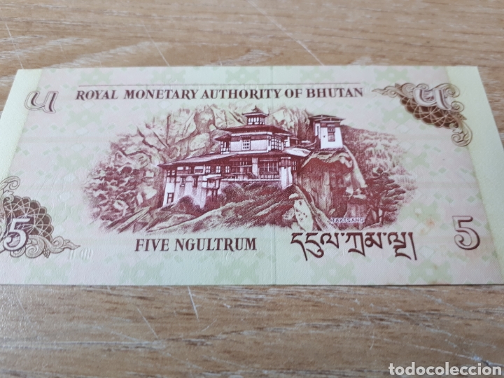 Billetes extranjeros: BHUTAN 5 NGULTRUM - Foto 2
