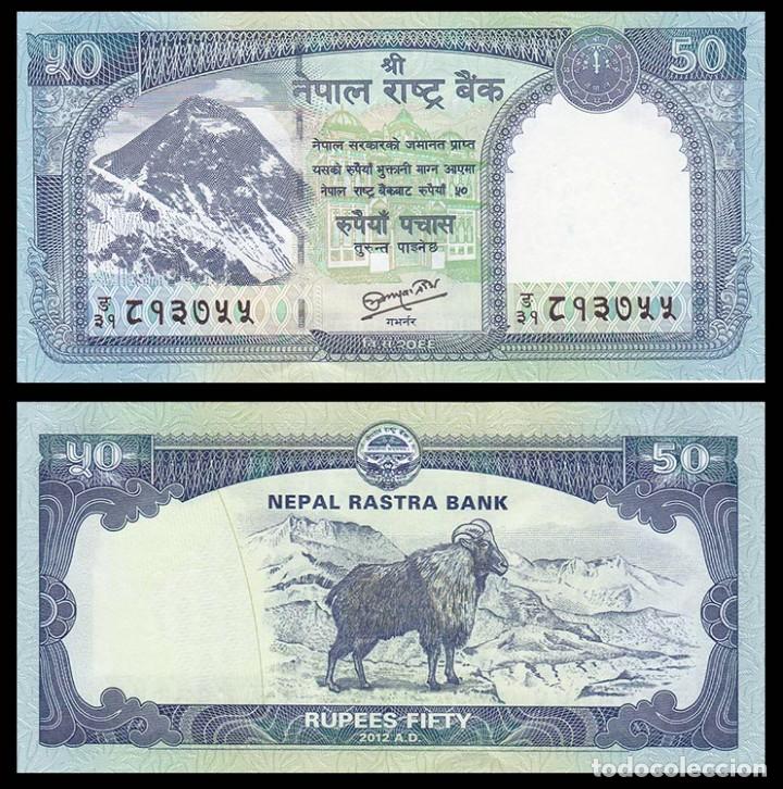 Billetes extranjeros: NEPAL: 50 rupias SC. UNC - Foto 1