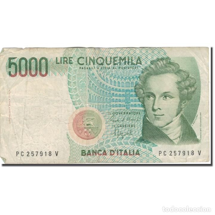 International Banknotes: [#805073] Billete, 5000 Lire, Italia, KM:111b, BC