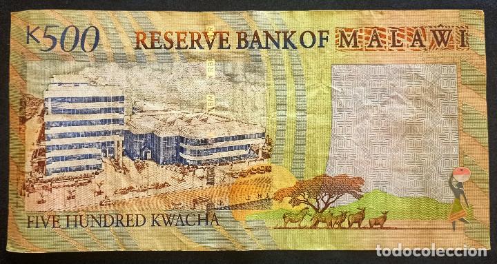 Billetes extranjeros: MALAWI BILLETE DE 500 KWACHA DEL 2003 - Foto 2
