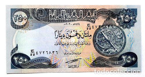 Billetes extranjeros: billete iraq 250 dinar 2003 unc - Foto 1