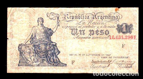 Billetes extranjeros: billete 1 peso mn caja de conversion progreso bottero 1564 - Foto 1