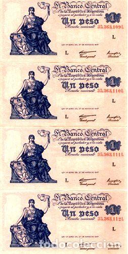 Billetes extranjeros: billetes un peso progreso serie l 417a - Foto 1