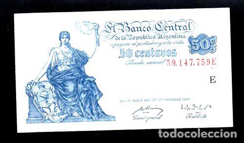 Billetes extranjeros: billete 50 centavos moneda nacional progreso bottero 1811 - Foto 1