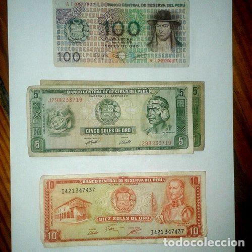 Billetes extranjeros: billetes antiguos peru - Foto 1