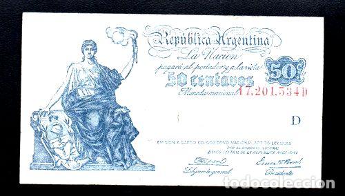Billetes extranjeros: billete 50 centavos moneda nacional progreso bottero 1803 - Foto 1