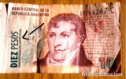 Billetes extranjeros: billete argentina - Foto 1