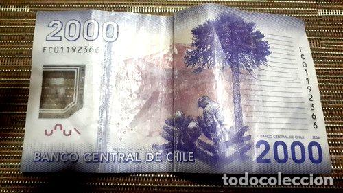 Billetes extranjeros: billete chile 2000 pesos 2009 - Foto 1